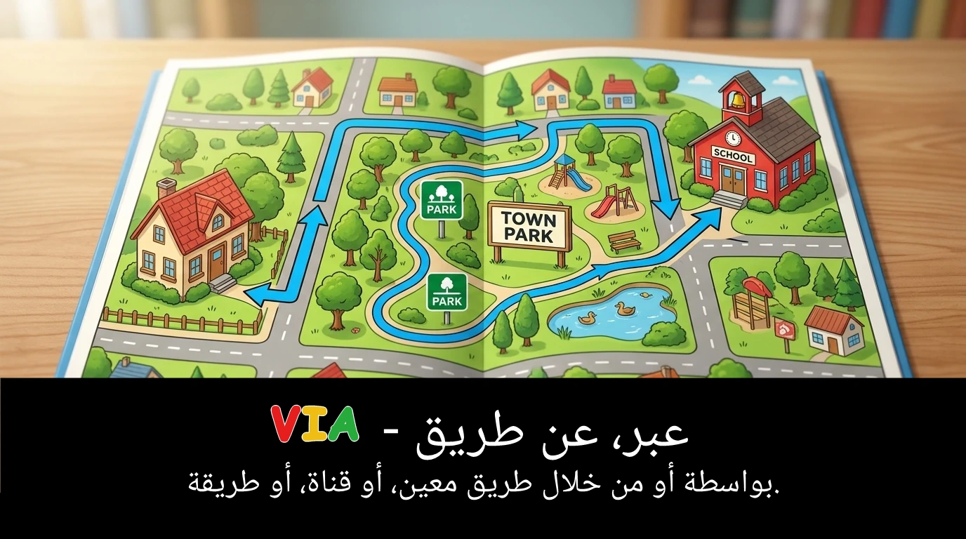 Arabic Illustration for via